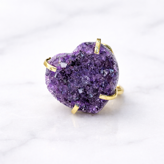 Amethyst Cuff Ring