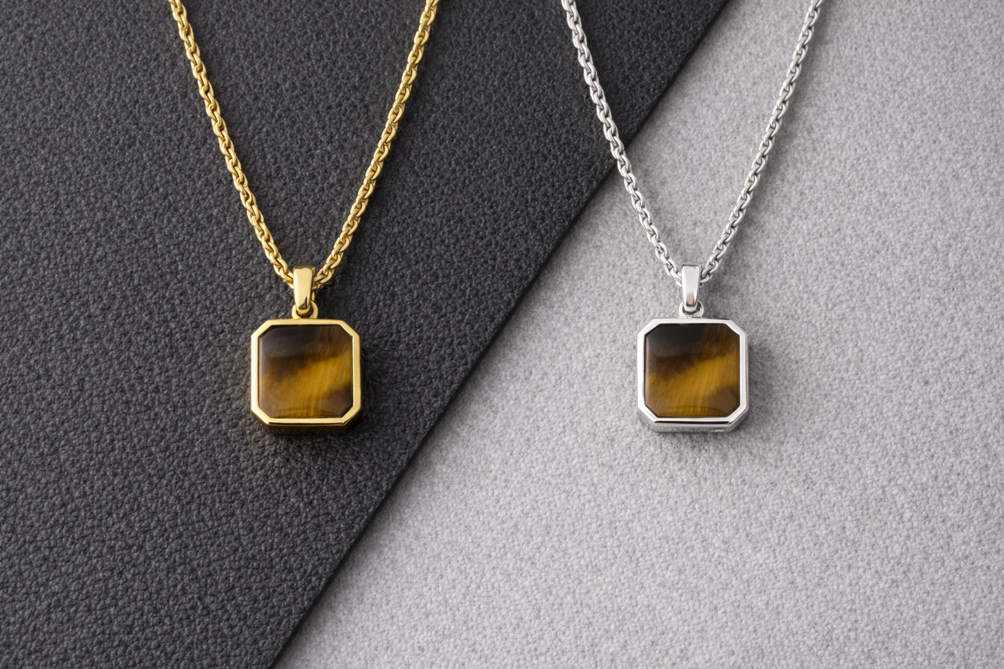 Tiger’s Eye Men Handmade Necklace