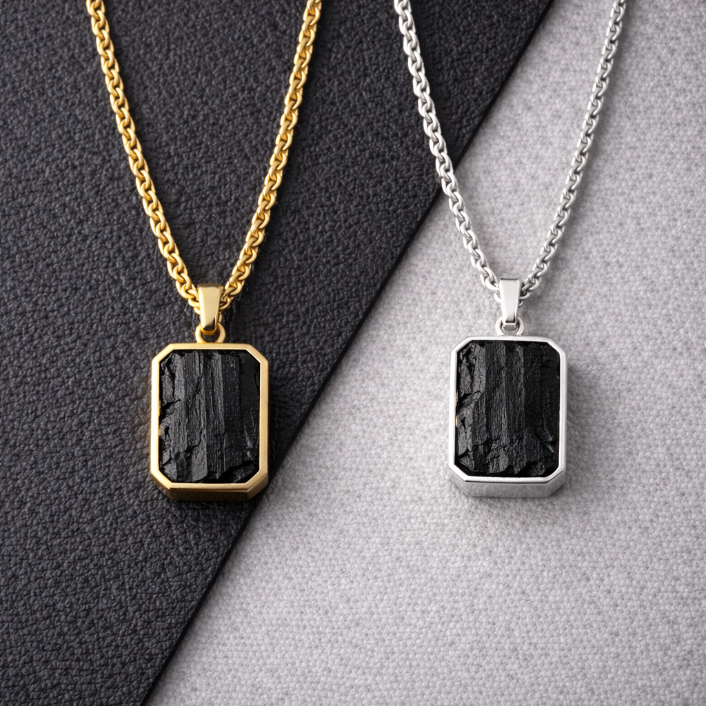 Men’s Black Tourmaline Necklace