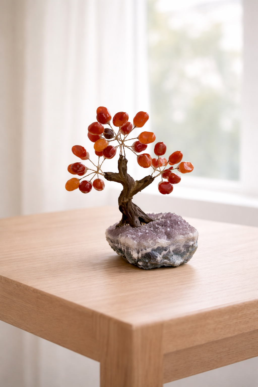 Carnelian & Amethyst Tree of Vitality