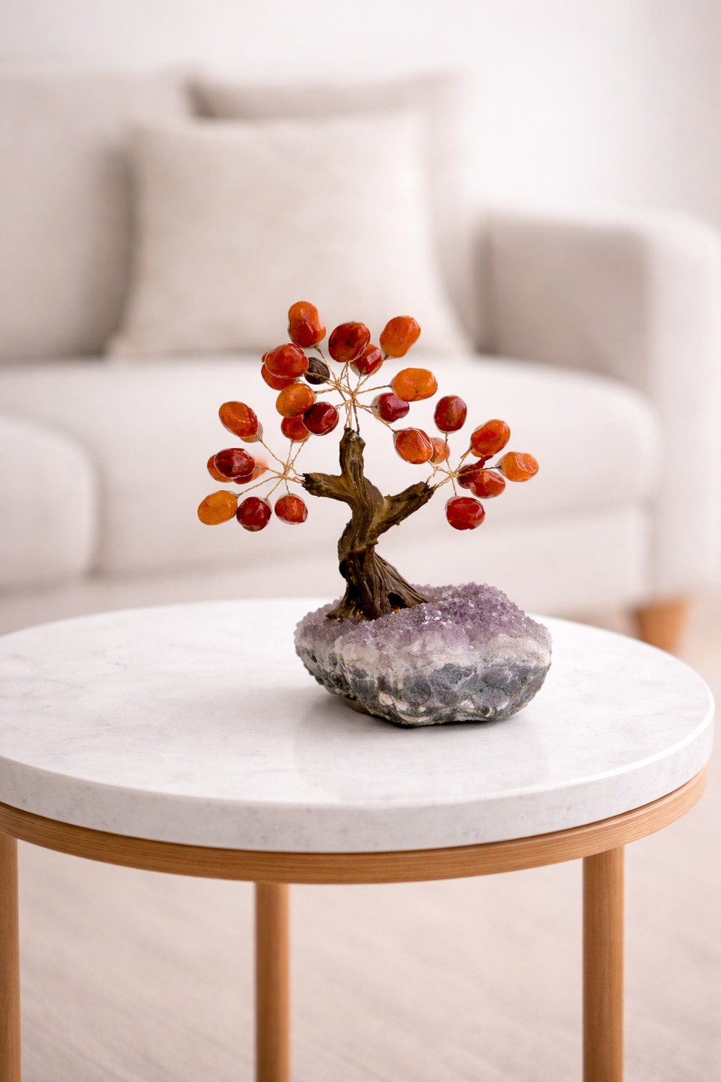 Carnelian & Amethyst Tree of Vitality
