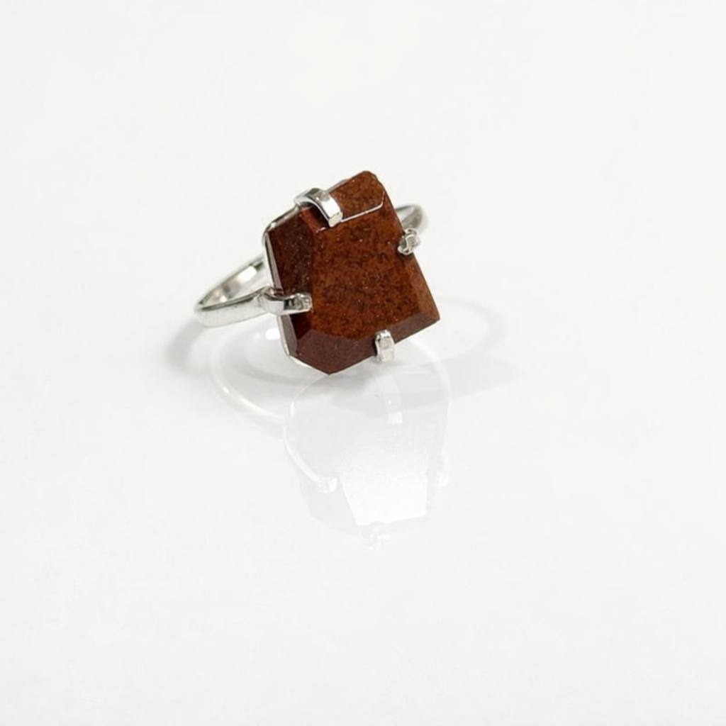 Red Jasper Ring Size 5-9 (Available in Sterling Silver 925 or Gold Plated)