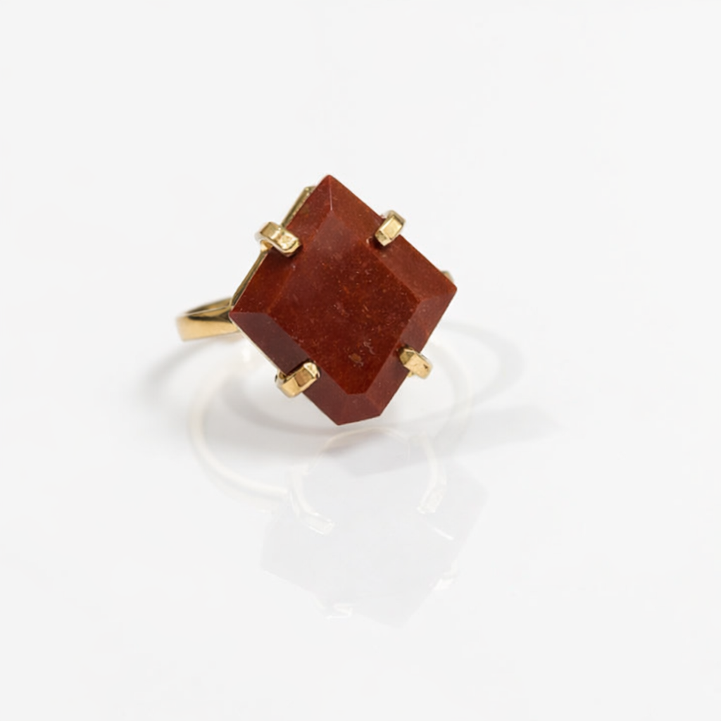Red Jasper Ring Size 5-9 (Available in Sterling Silver 925 or Gold Plated)
